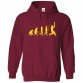 Evolution inspired Classic Unisex Kids and Adults Pullover Hoodie For Cricket Fans